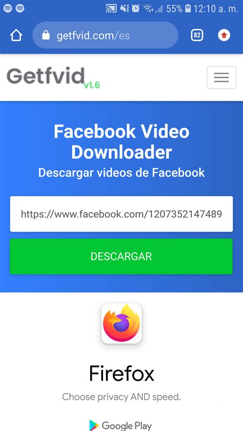 Cómo descargar videos de Facebook con FDownload · Abra la aplicación de Facebook en su teléfono o visite el sitio web Facebook.com. · Busque el video que desea ....